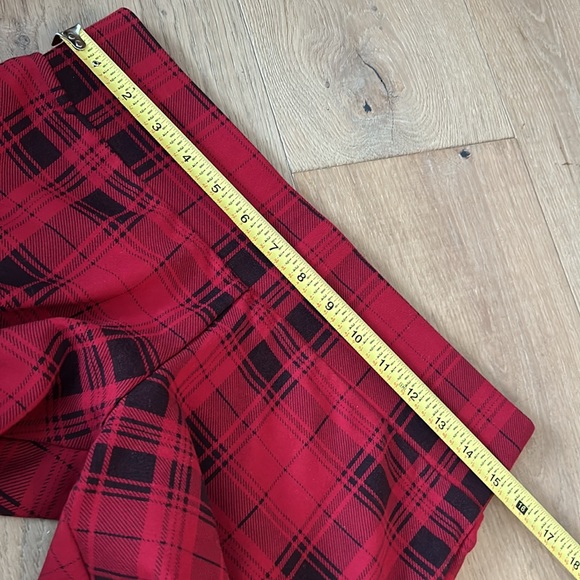 MeMoi leggings red and black plaid - Picture 7 of 7